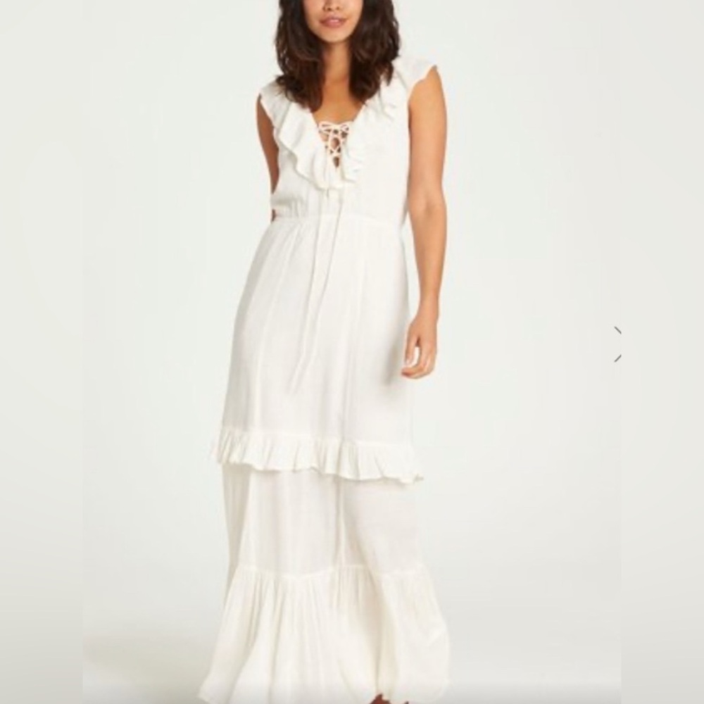 Billabong ruffle tier maxi dress